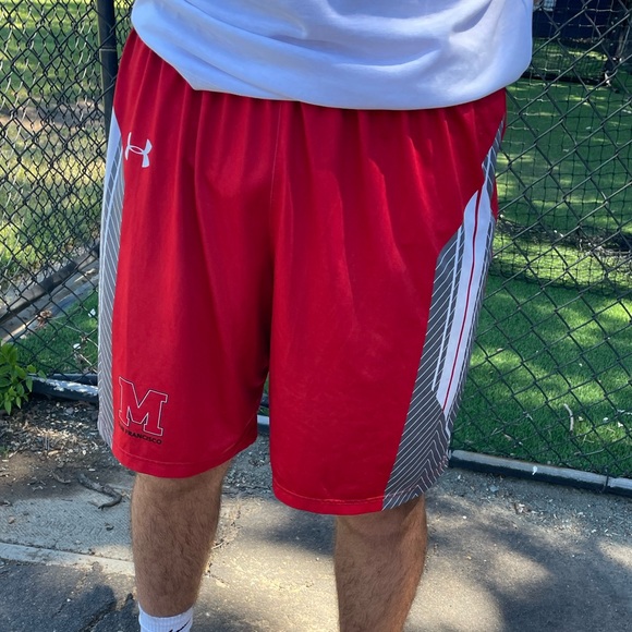 SAN FRANCISCO MEN UNDER ARMOUR M FOOTBALL SHORTS WORKOUT GYM BODYBUILDER ATHLETE - Picture 10 of 17